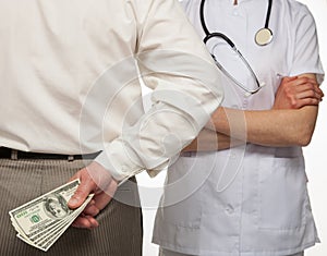 Patient paying medical service