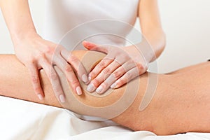 Patient at the physiotherapy - massage