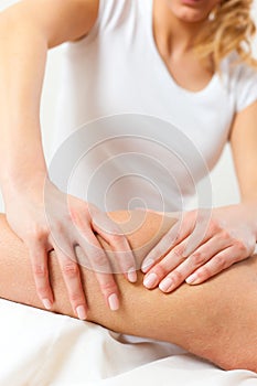 Patient at the physiotherapy - massage