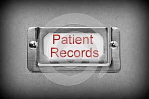 Patient Records Drawer File