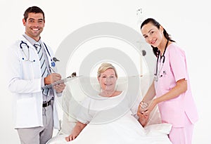 Patient recovering in a hospital photo