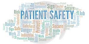 Patient Safety word cloud.