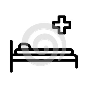 Patient thin line vector icon