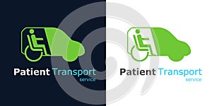 Patient transportation service logo