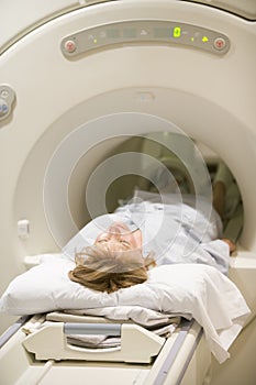 Patient Undergoing For A CAT Scan