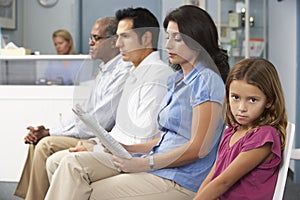 Patients In Doctors Waiting Room