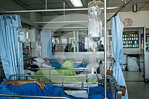 Patients in Hospital Cot