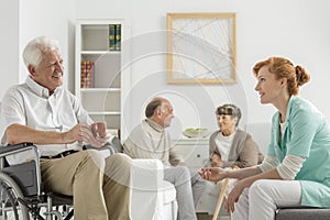 Patients and nurse