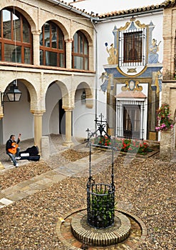 Patio of the ancient Spanish house