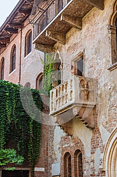 Patio and balcony of Romeo and Juliet house