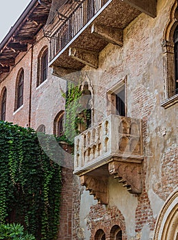 Patio and balcony of Romeo and Juliet house