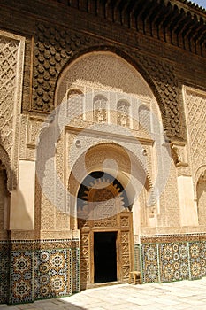 Patio at Ben Youssef Medrassa in Marrakech