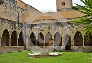 Patio of the cathedral of Saint Mary in Tortosa photo