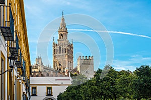 The Patio de Banderas in Seville, Spain