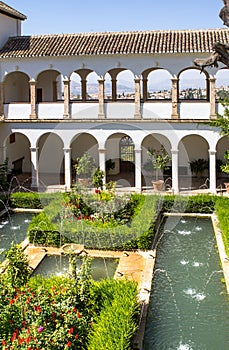 Patio de la Acequia La Alhambra, Granada, Spain