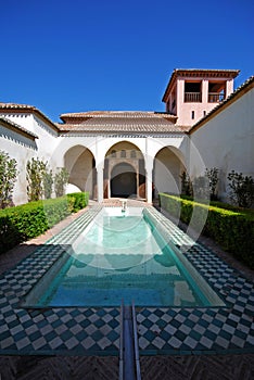 Patio de la Alberca, Malaga castle. photo