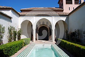 Patio de la Alberca, Nasrid Palace, Malaga.