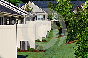 Patio Partitions on New Townhomes