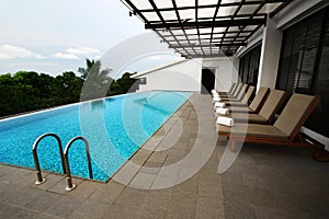 Patio swimming pool design