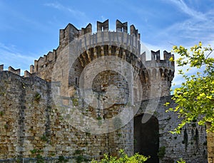 Patmos castle tower