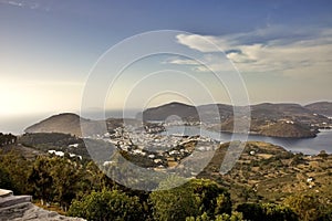 Patmos harbour view