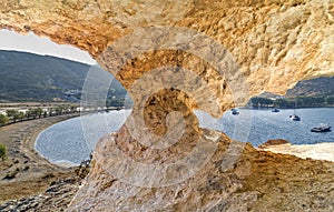 patmos petra kalikastou beach greece