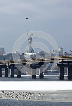 Paton Bridge across the Dnipro