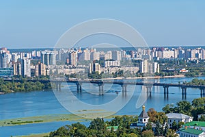 Paton bridge over Dnieper river in Kiev, the Ukraine