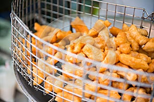 Patongko fried for sale in market