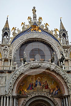 St Mark`s Basilica, Venice Italy - Exterior detail photo