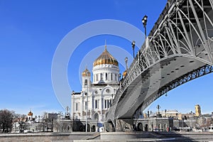 Cathedral of Christ the Savior and Patriarchy Patriarchal in March photo