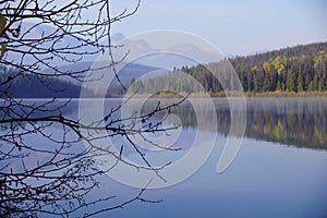 Patricia Lake in Jasper national Park in autumn season