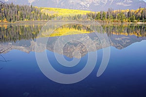 Patricia Lake in Jasper national Park in autumn season