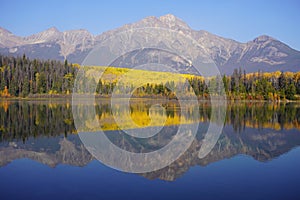 Patricia Lake in Jasper national Park in autumn season