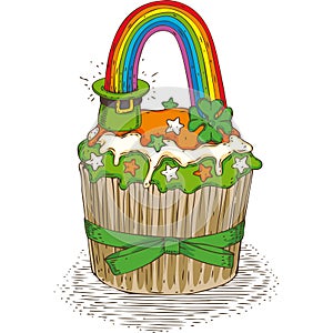 Patrick Day Cupcake