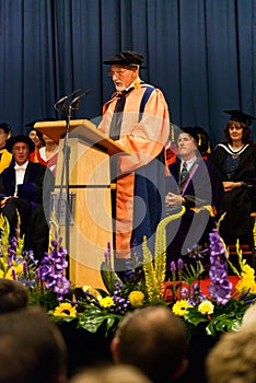 Patrick Stewart receiving Honorary Doctorate