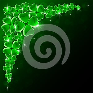 Patricks Day green background