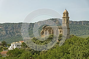 Patrimonio, 16th century Saint-Martins Church, Cap Corse, Northern Corsica, France photo