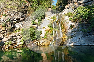 Patrimonio hills in Corsica island photo