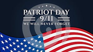 Patriot Day 9/11 Background Design photo