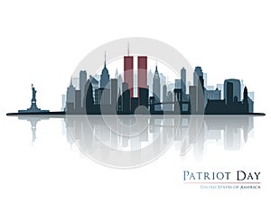 Patriot day. New York skyline.