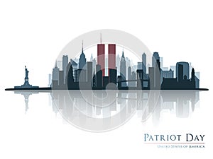 Patriot day. New York skyline. photo