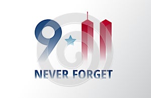 Patriot Day September 11 poster vector illustration 9/11