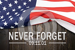 9/11 Patriot Day, September 11. `Never Forget` photo