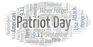 Patriot Day word cloud.