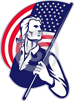 Patriot Minuteman American Flag