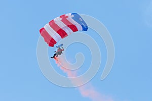 Patriot Parachute Team on display