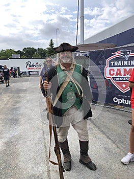 Patriot at Patriots training camp for New England football team, Foxborough, Ma