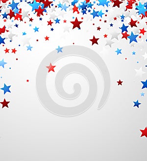 Patriotic abstract background of Stars