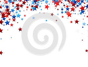 Patriotic abstract background of Stars